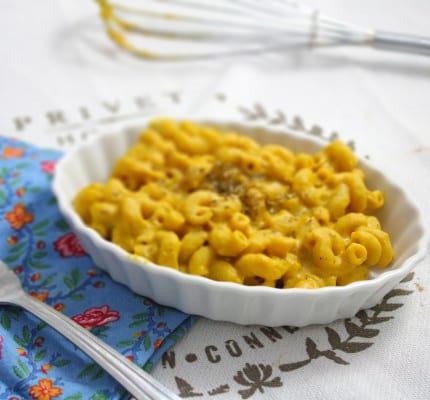 Low Fat Vegan Pumpkin Mac and Cheese