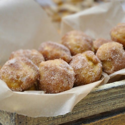 Baked Pumpkin Donut Holes