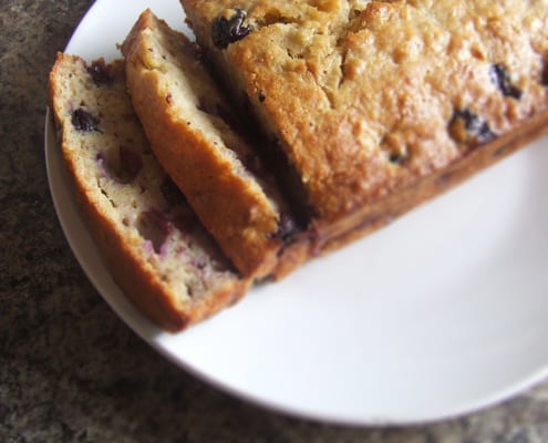 Banana Blueberry Loaf Cake