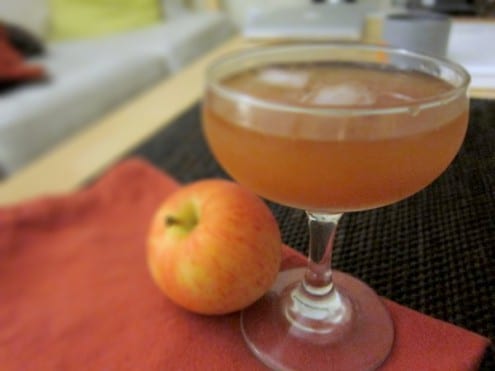Ginger and Apple Bourbon Cocktail