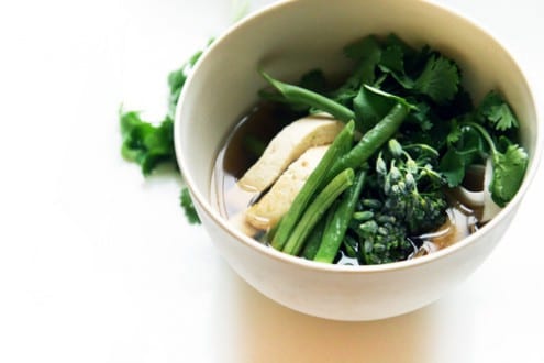 Parsley Root Noodles with Baked Tofu