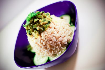 Brown Rice with French Beans and Fenugreek
