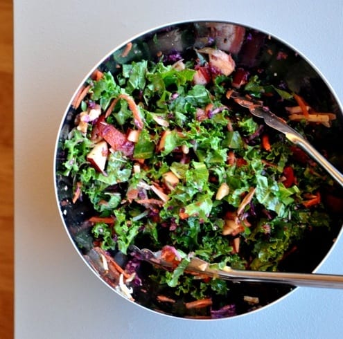Apple and Kale Salad with Mustard Vinaigrette