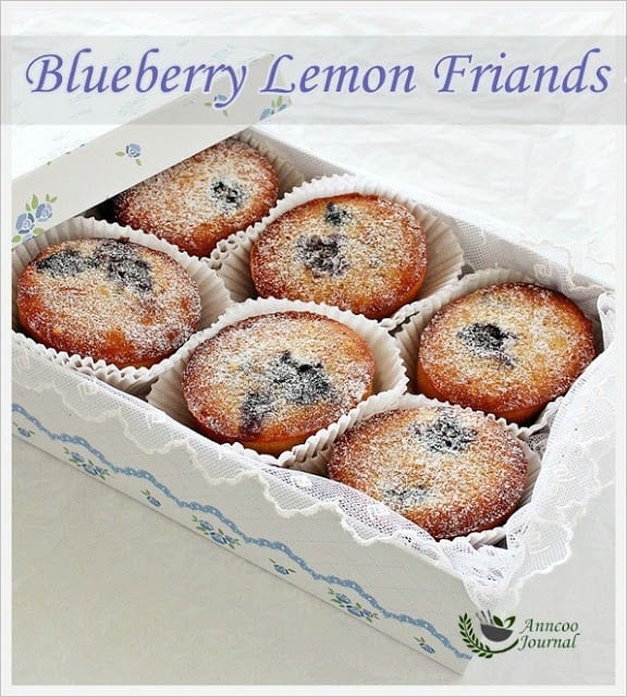 Blueberry and Lemon Friands