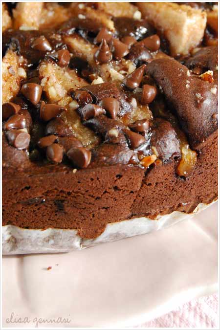 Triple Chocolate and Pears Cake