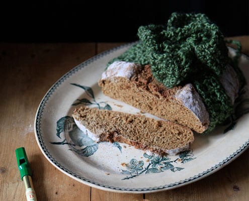 Wheaten Soda Bread with Stout Beer, Oats and Molasses