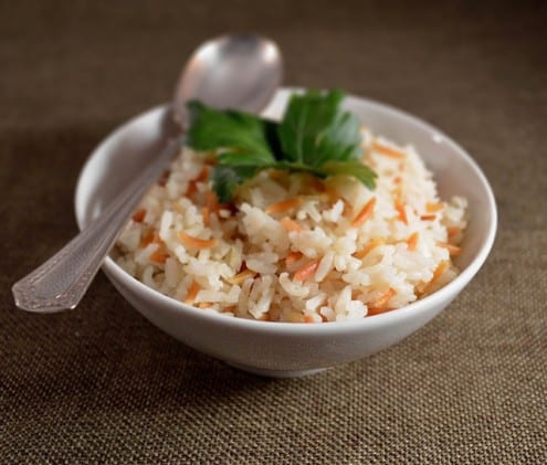 Rice Pilaf with Toasted Orzo 