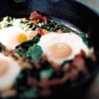 Spinach and Bacon Baked Eggs