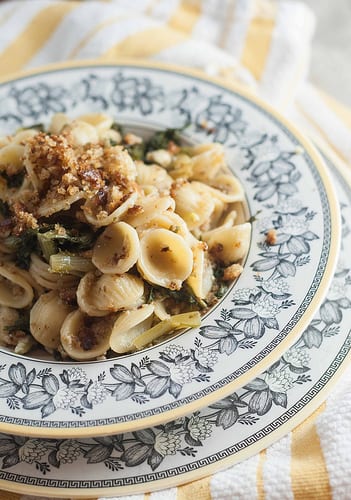 Orecchiette with Escarole and Bread Crumbs