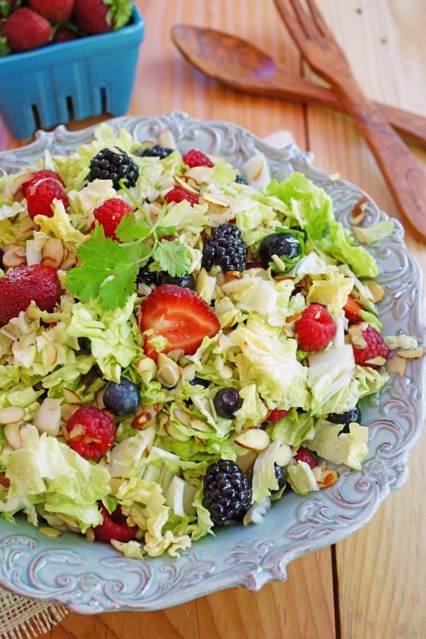 Four Berry Napa Cabbage Salad