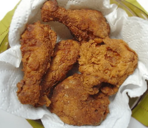 Wet batter fried chicken