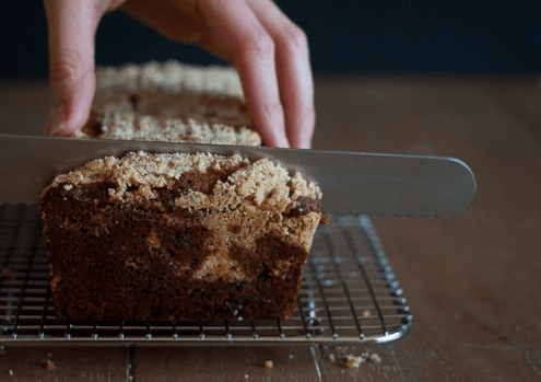 Blueberry Loaf Cake with Almond Streusel