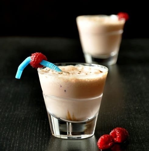 Vanilla and Raspberry Iced Coffee