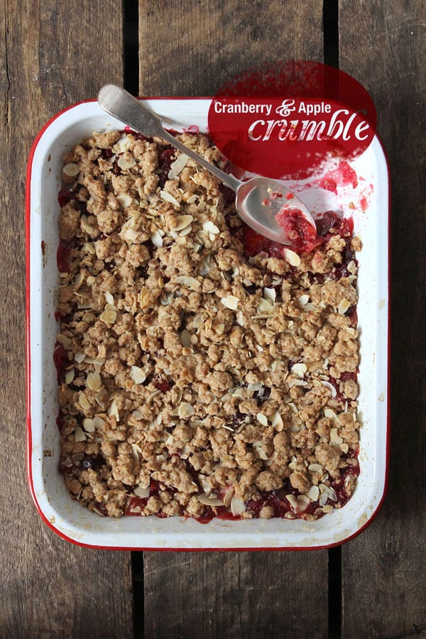 Cranberry and Apple Crumble