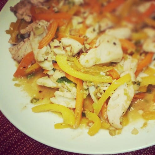 Lemongrass Chicken and Bell Pepper Stir-Fry