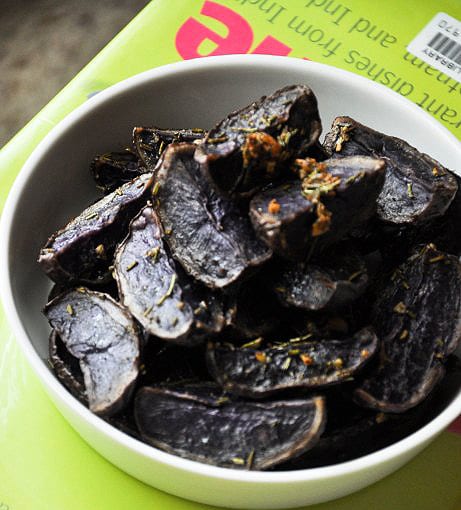 Rosemary and Garlic Roasted Purple Potatoes