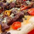 Steak Pizza with Blue Cheese