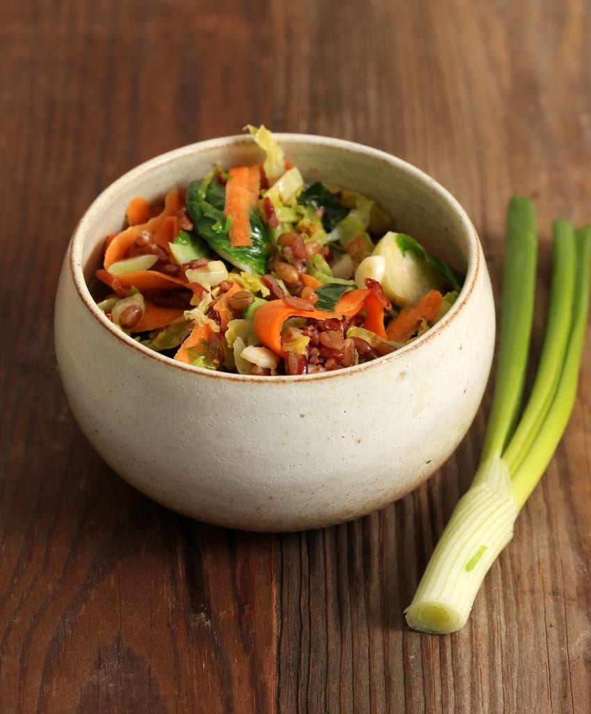 Warmed Brussels Sprout Salad