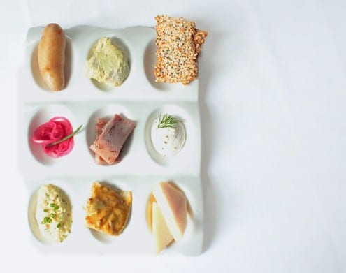 Herring Plate by Chef Mathias Brogie