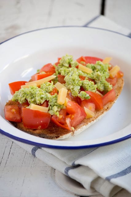 Broad Bean Pesto Bruschetta