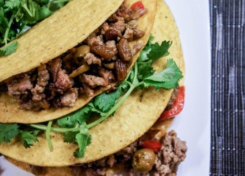 Picadillo Tacos