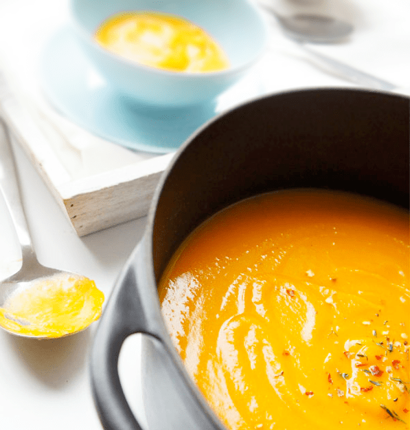 Pumpkin, Parsley Root and Thyme Soup
