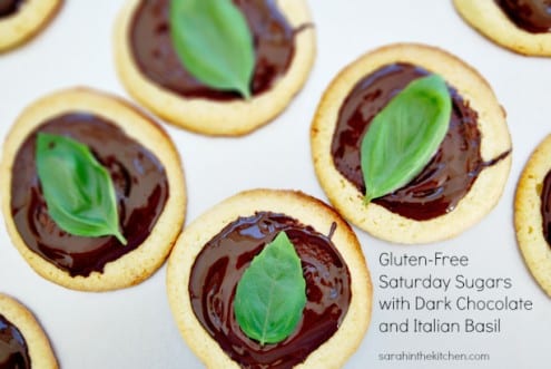 Saturday Sugars with Dark Chocolate and Italian Basil