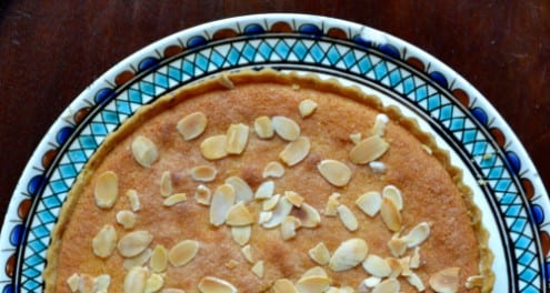 Rhubarb Bakewell Tart