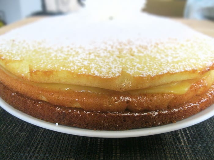 Triple Layer Lemon Curd Cake