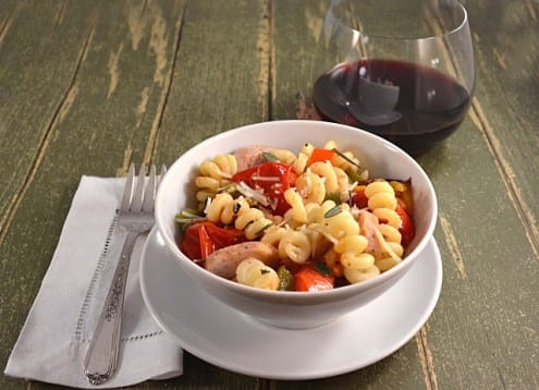 Sausage and Pepper Pasta Bowl