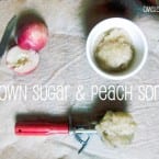 Brown Sugar and Peach Sorbet