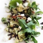 Roasted Cauliflower and Beluga Lentil Salad