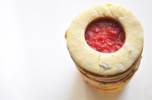 Strawberry Basil Window Cookies