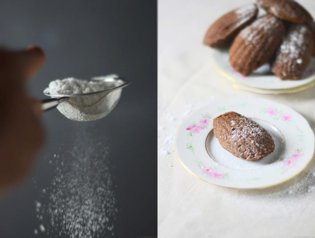 Avocado Dark-chocolate Madeleines