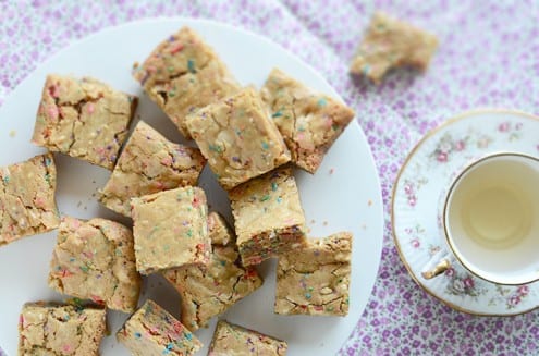 Funfetti Birthday Cake Batter Blondies