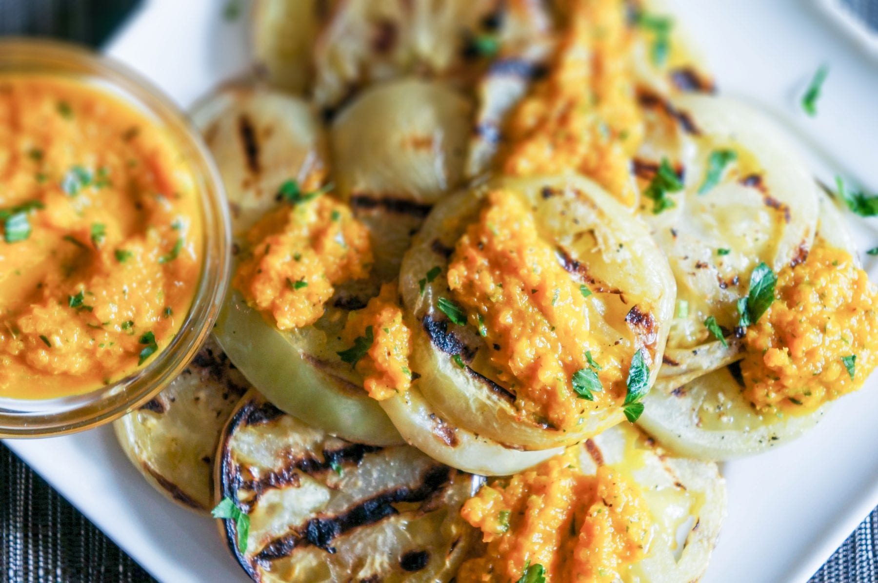 Grilled Green Tomatoes