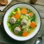 Groentesoep - Dutch Vegetable Soup with Meatballs