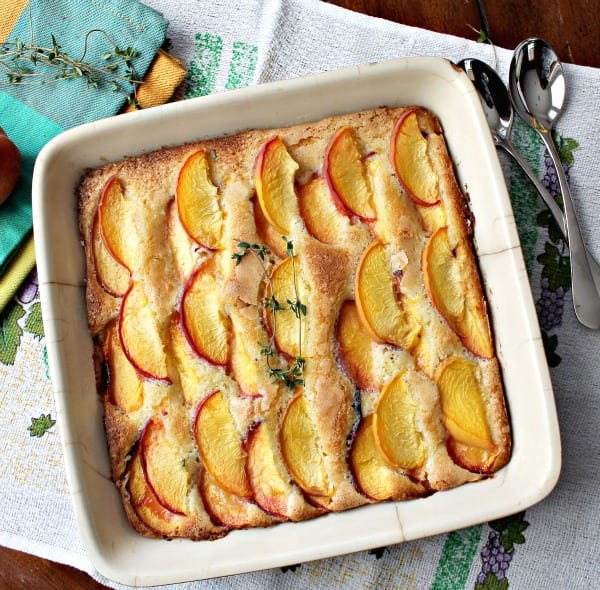 Peach Thyme Cake