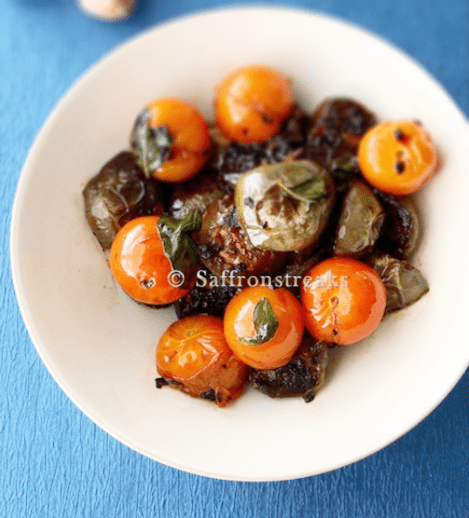 Thai Eggplants with Cherry Tomatoes