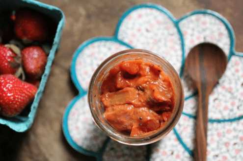 Rhubarb Strawberry Indian Pickle 