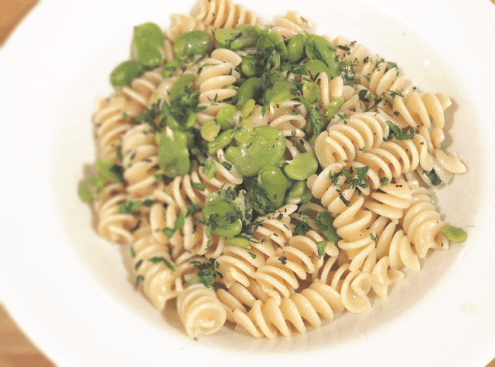 Pasta with Ramps and Favas