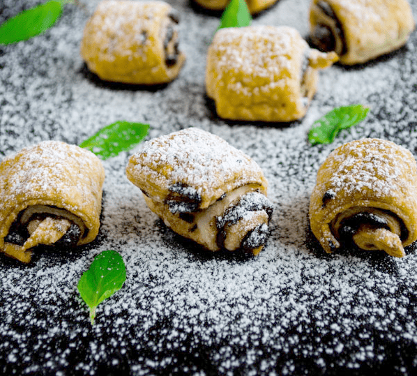 Chocolate Puff Pastry Rolls