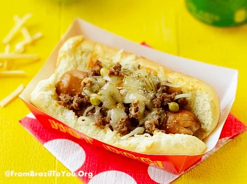 Brazilian Hot Dog Stock Photo