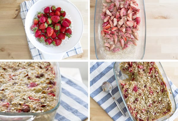 Strawberry-Rhubarb Baked Oatmeal
