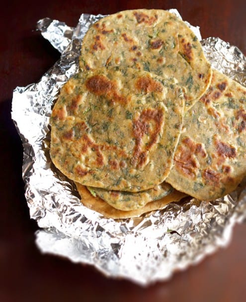 Palak Paratha - Spinach Flatbread