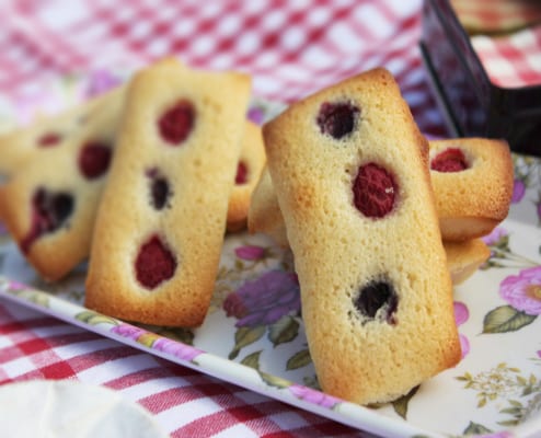 Financiers with Summer Fruits