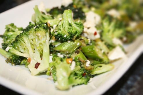 Warm Broccoli, Asparagus and Feta Salad