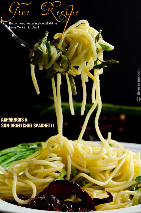 Asparagus Pasta with Sun-Dried Chili