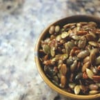 Sweet and Spicy Caramelized Pumpkin Seeds