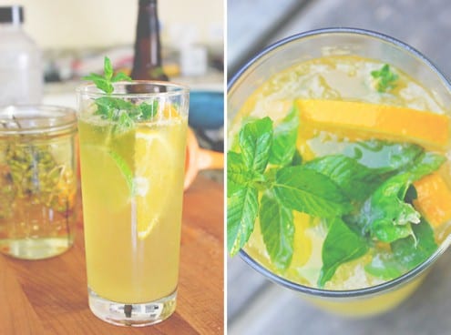 Summer Cocktail - Herbed Citrus Radler